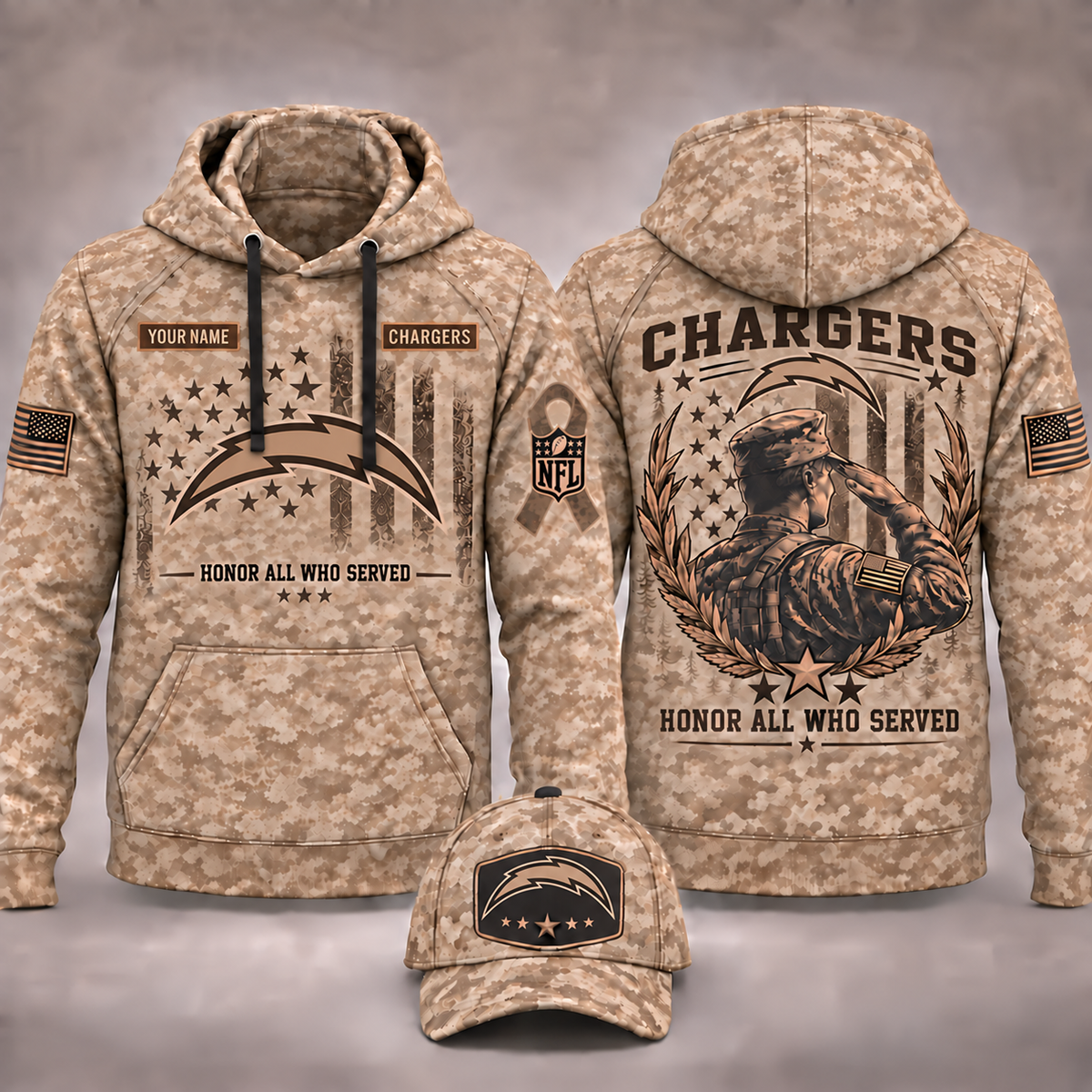 LAC x Veteran Day Limited Edition Personalized Hoodie - LAC280926M1