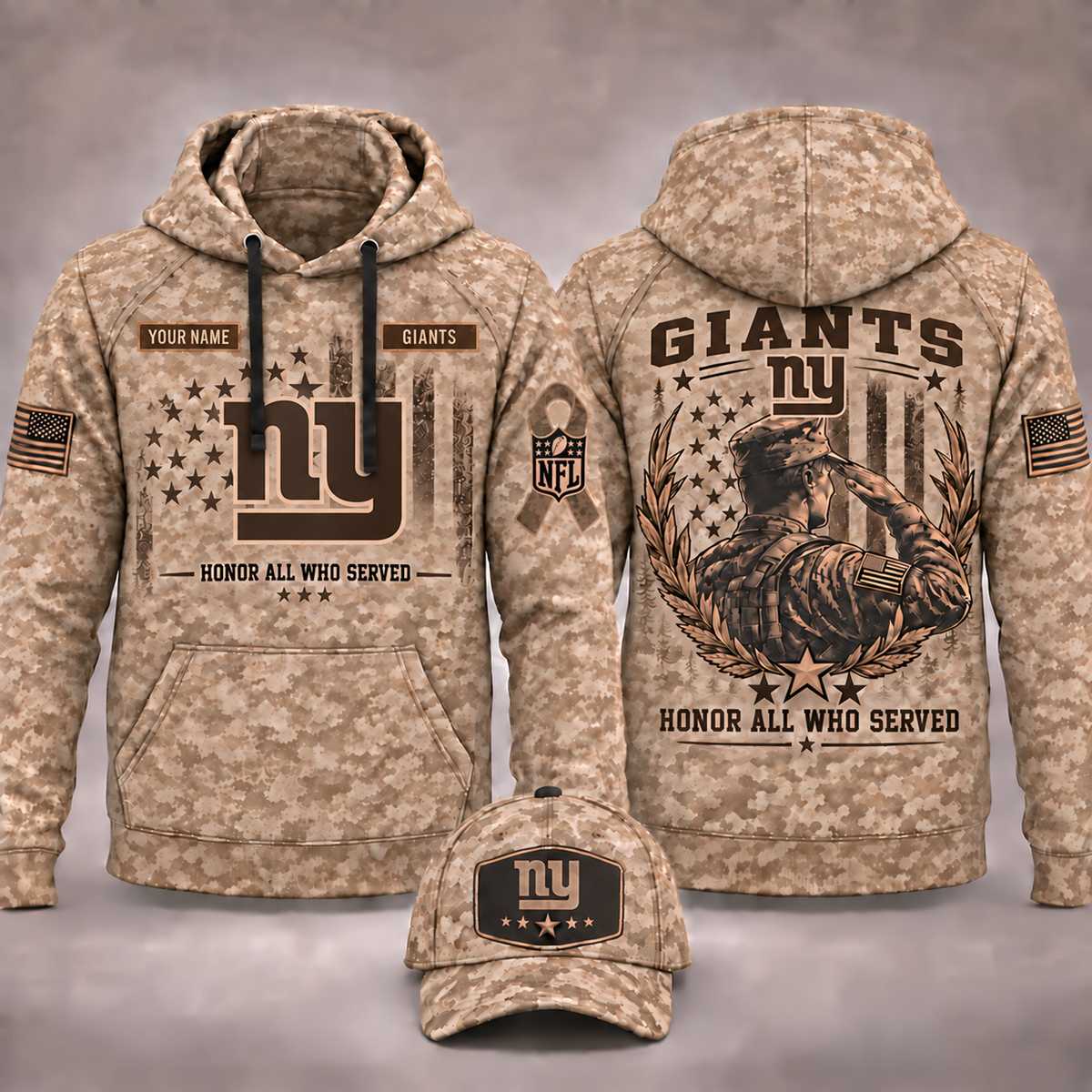 NYG x Veteran Day Limited Edition Personalized Hoodie - NYG280926M1