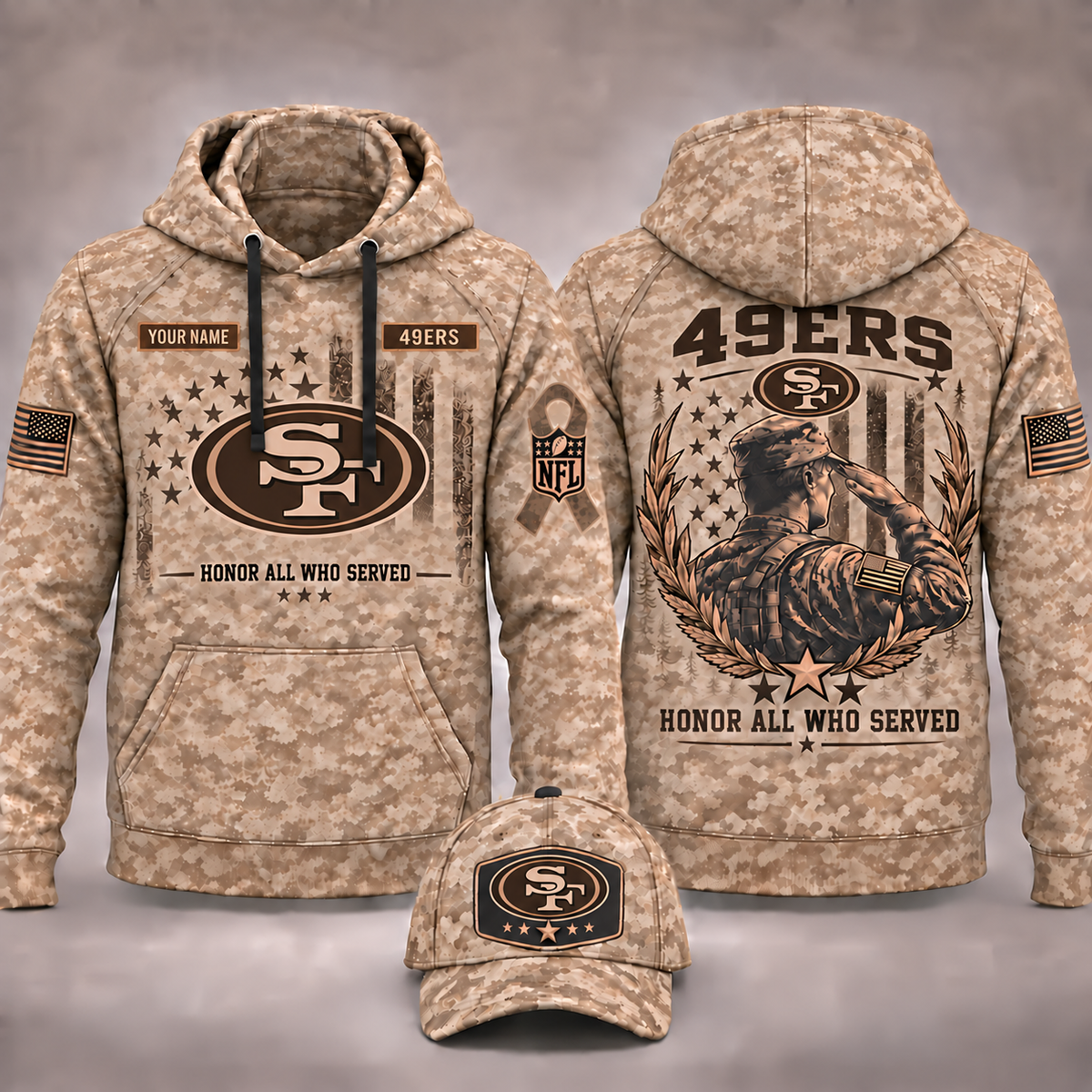 ERS x Veteran Day Limited Edition Personalized Hoodie - ERS280926M1