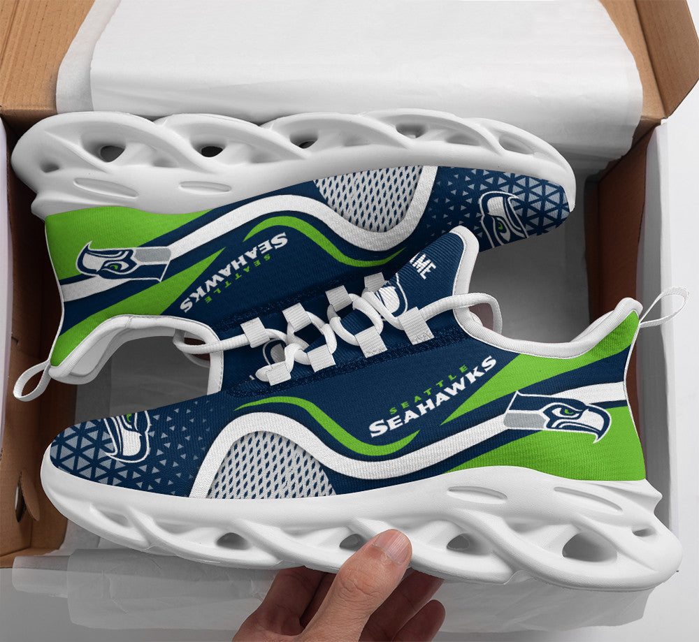 Seattle Seahawks Personalized Yezy Running Sneakers BG256