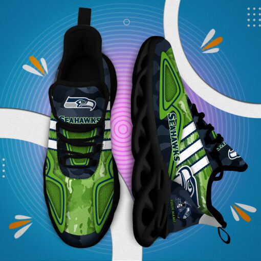 Seattle Seahawks Personalized Yezy Running Sneakers BB260
