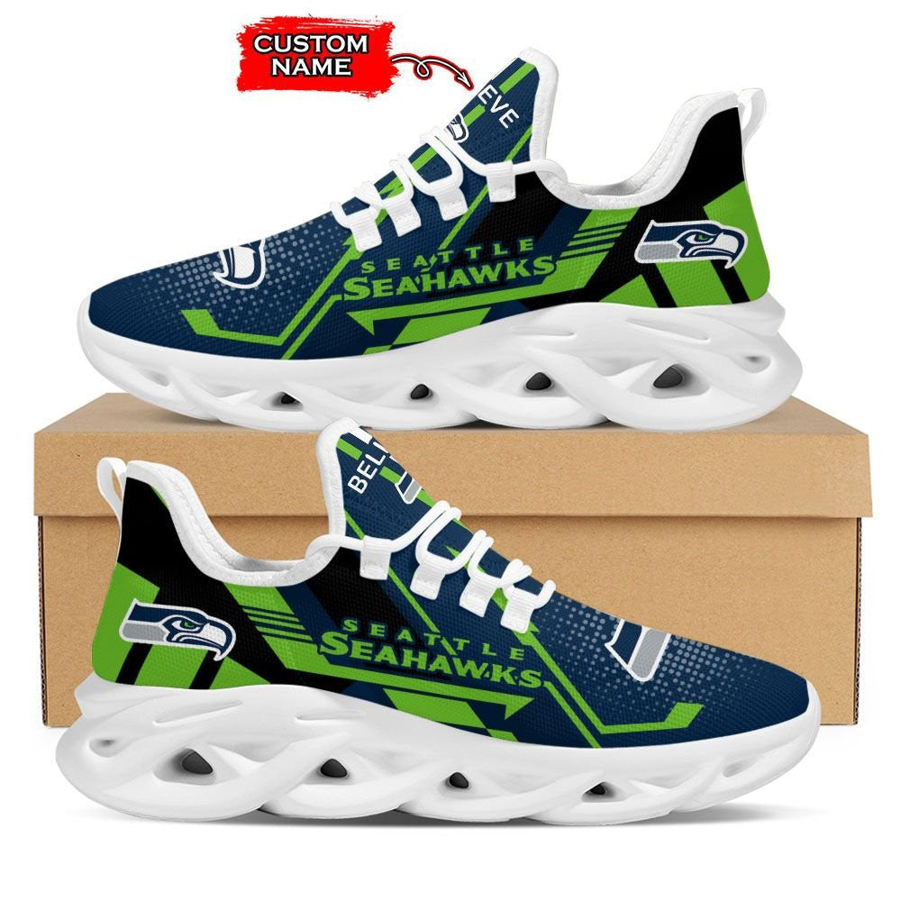 Seattle Seahawks Personalized Yezy Running Sneakers 765