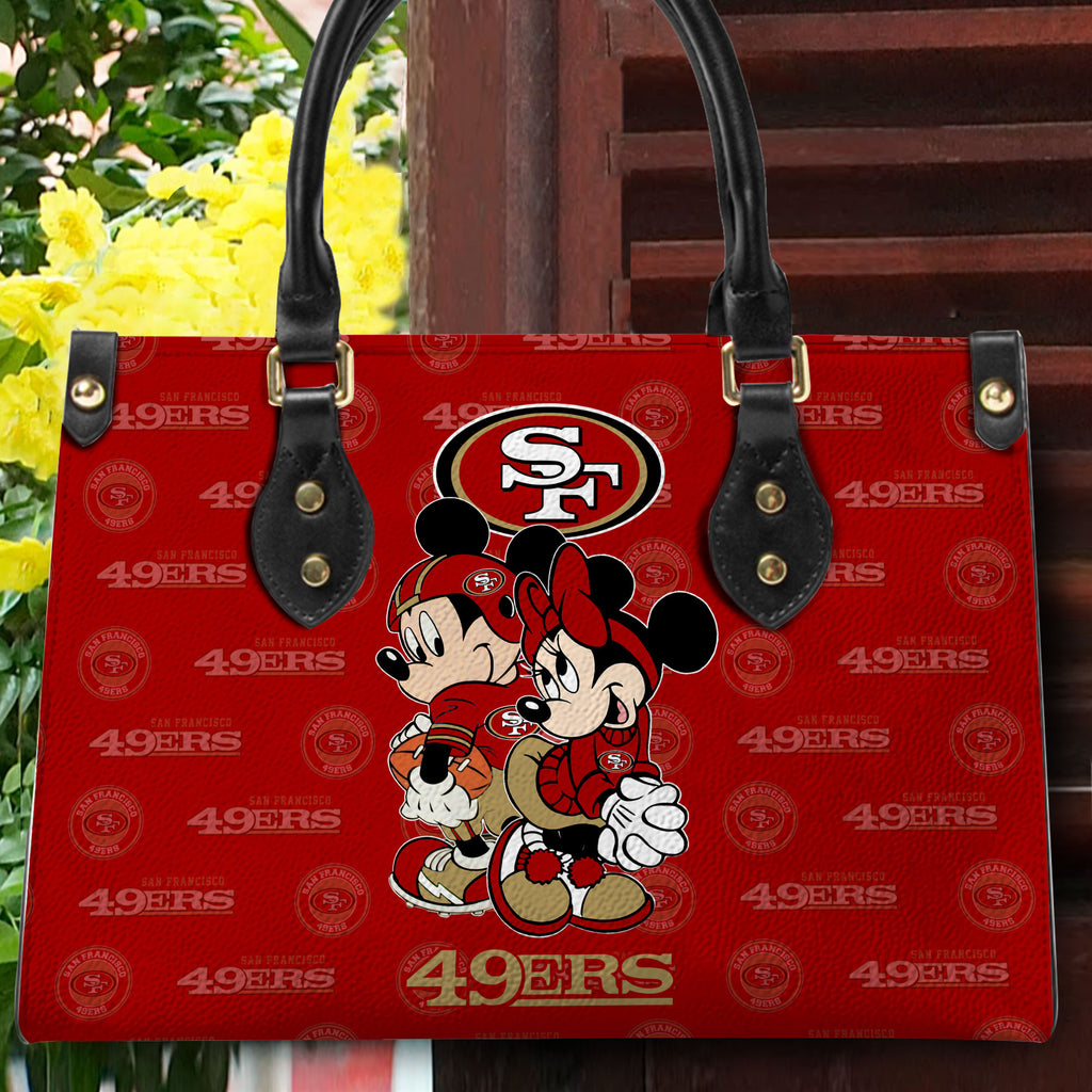 San Francisco 49ers Personalized Leather Hand Bag BB107
