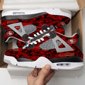 San Francisco 49ers Camo Personalized AJ4 Sneaker BG66