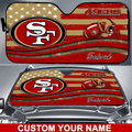 San Francisco 49ers Personalized Auto Sun Shade BG26