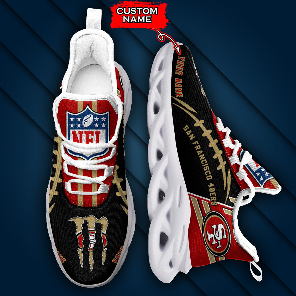 San Francisco 49ers Personalized Yezy Running Sneakers SPD746