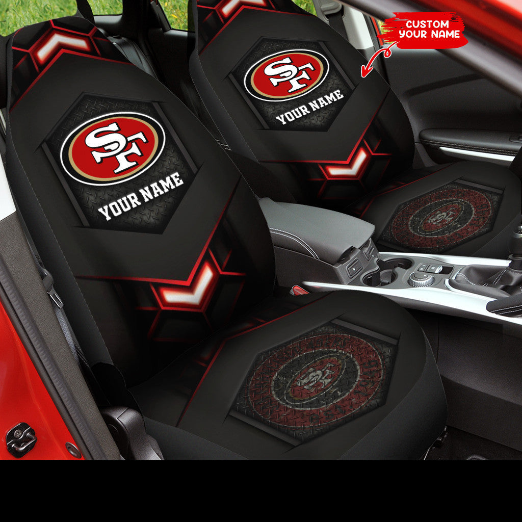 NFL San Francisco 49ers (Your Name) Car Seat Cover Nicegift CSCD3T5