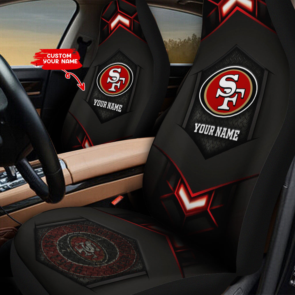 NFL San Francisco 49ers (Your Name) Car Seat Cover Nicegift CSCD3T5