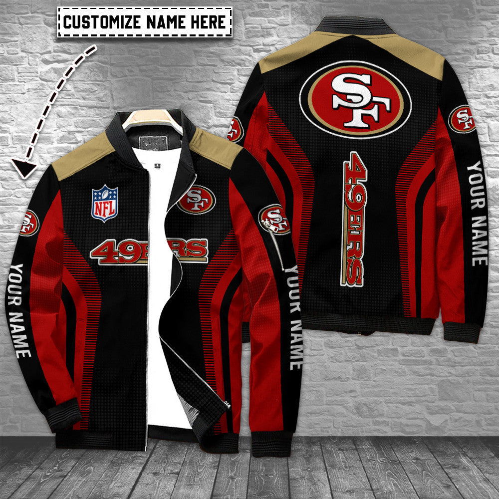 NFL San Francisco 49ers (Your Name) Bomber Jacket Nicegift 3BBJ4S5
