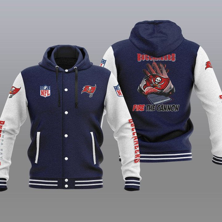 Tampa Bay Buccaneers Hooded Baseball Jacket 19