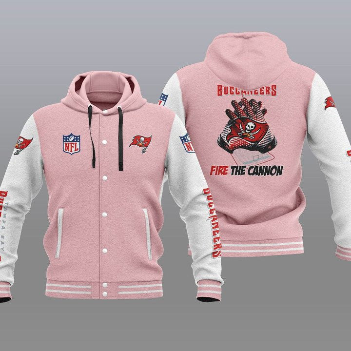 Tampa Bay Buccaneers Hooded Baseball Jacket 19