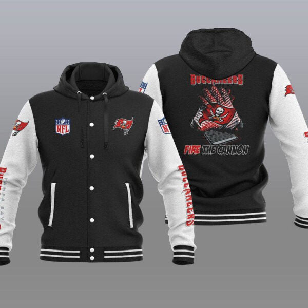 Tampa Bay Buccaneers Hooded Baseball Jacket 19