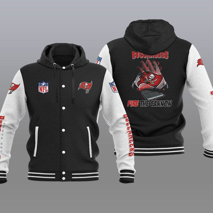 Tampa Bay Buccaneers Hooded Baseball Jacket 19