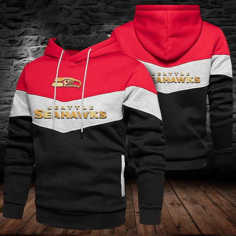 SPTS9GDSH029-Seattle Seahawks Golden Sports Hoodies