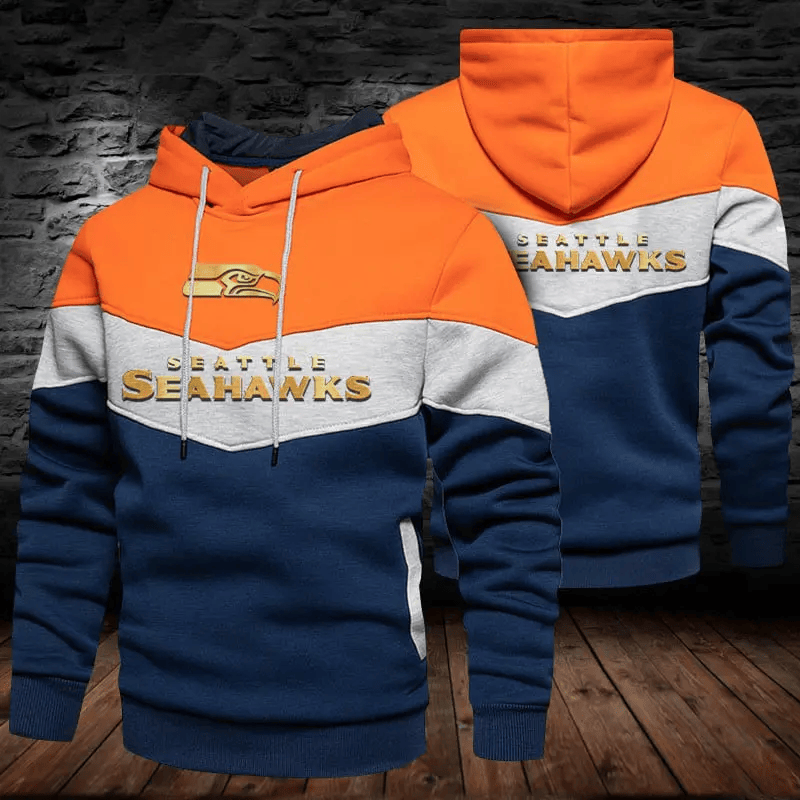 SPTS9GDSH029-Seattle Seahawks Golden Sports Hoodies