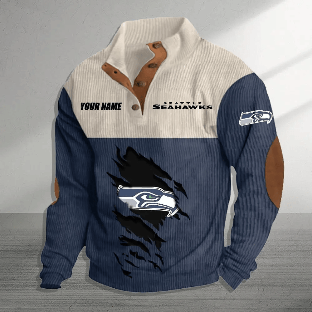 Seattle Seahawks Premium Personalized Game-Day Pullover S9DBSCH157
