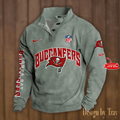 Tampa Bay Buccaneers Premium Stand-Collar Game-Day Pullover - Engineered Warmth & Personalized Name S9DBSCH062
