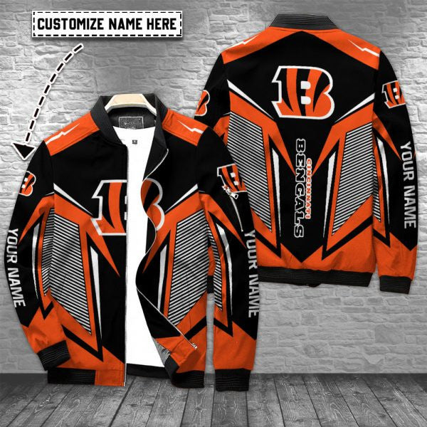 Cincinnati Bengals Personalized Bomber Jacket BG727