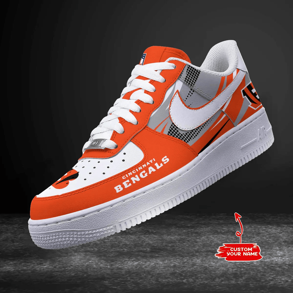 Cincinnati Bengals Personalized AF1 Shoes 1408 BGAF1S528