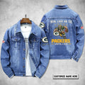 Green Bay Packers Personalized Premium Denim Jacket S9DJ051