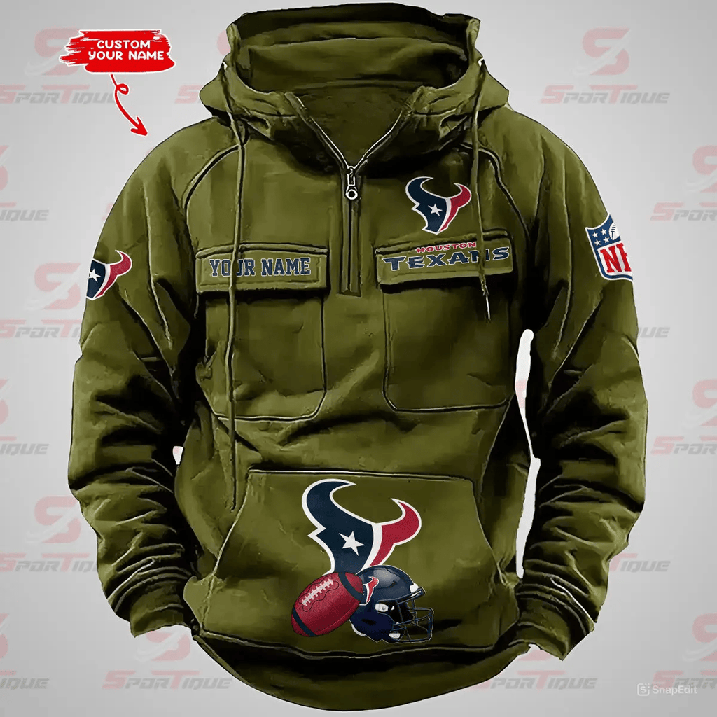 Houston Texans Vintage Men Hoodie AZVMHD365