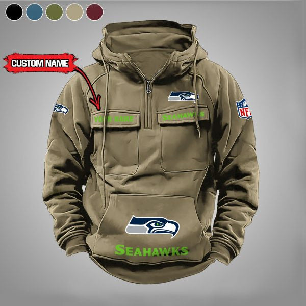 Seattle Seahawks Vintage Men Hoodie AZVMHD005