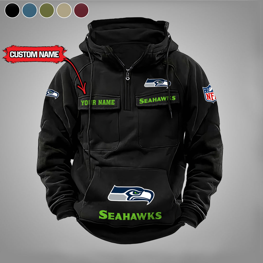 Seattle Seahawks Vintage Men Hoodie AZVMHD005