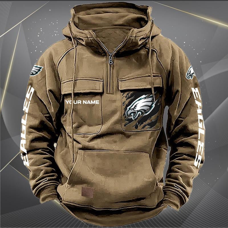 Philadelphia Eagles Vintage Men Hoodie AZVMHD056