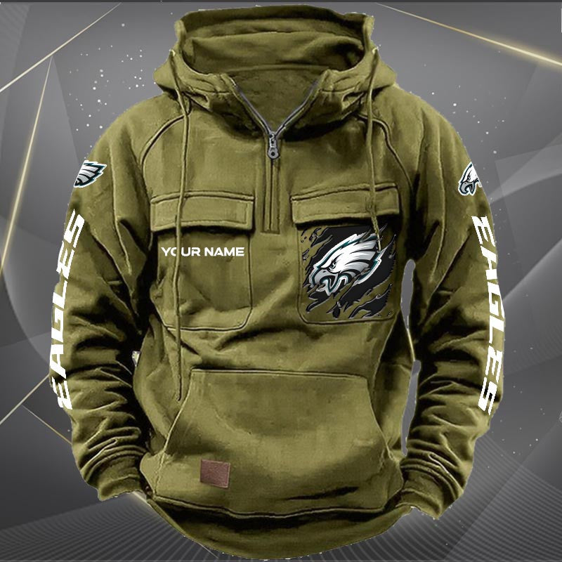 Philadelphia Eagles Vintage Men Hoodie AZVMHD056