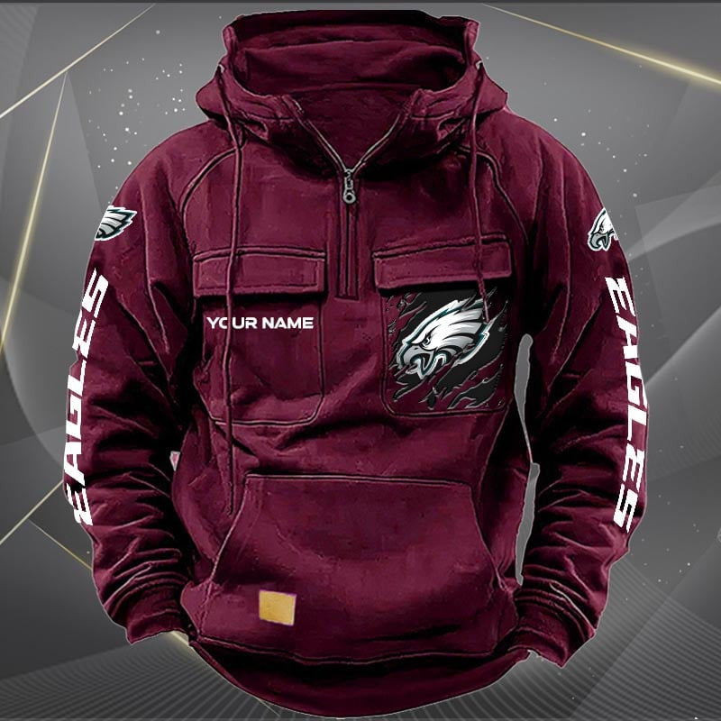 Philadelphia Eagles Vintage Men Hoodie AZVMHD056