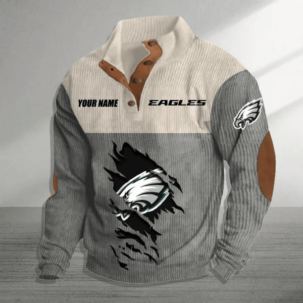Philadelphia Eagles Premium Personalized Game-Day Pullover S9DBSCH154