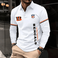Cincinnati Bengals Long Sleeve Polo Shirt DV7 SPTLSPS007