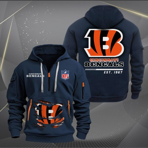 Cincinnati Bengals Heavy Hoodie AZHEAVYHD041