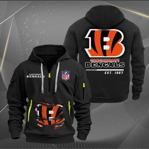 Cincinnati Bengals Heavy Hoodie AZHEAVYHD041