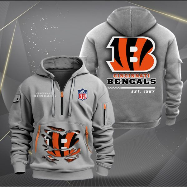 Cincinnati Bengals Heavy Hoodie AZHEAVYHD041