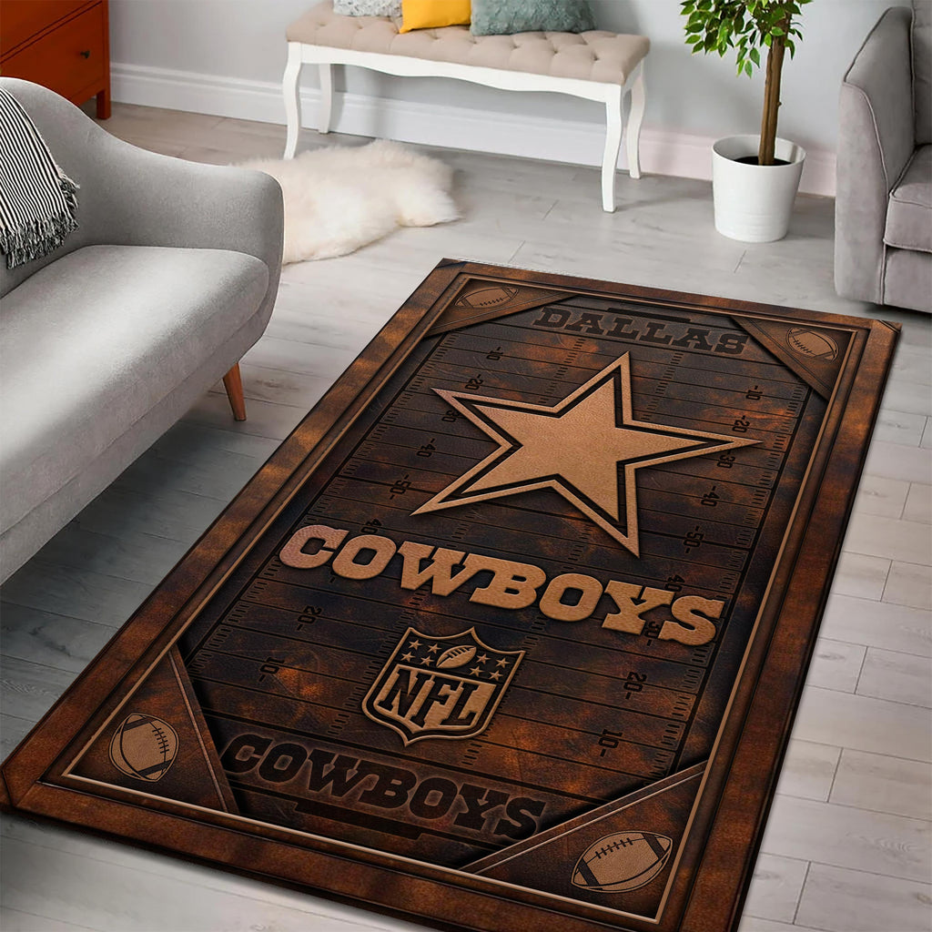 Rug Living Room Floor Decor Fan Gifts Dallas Cowboys DMHF2867