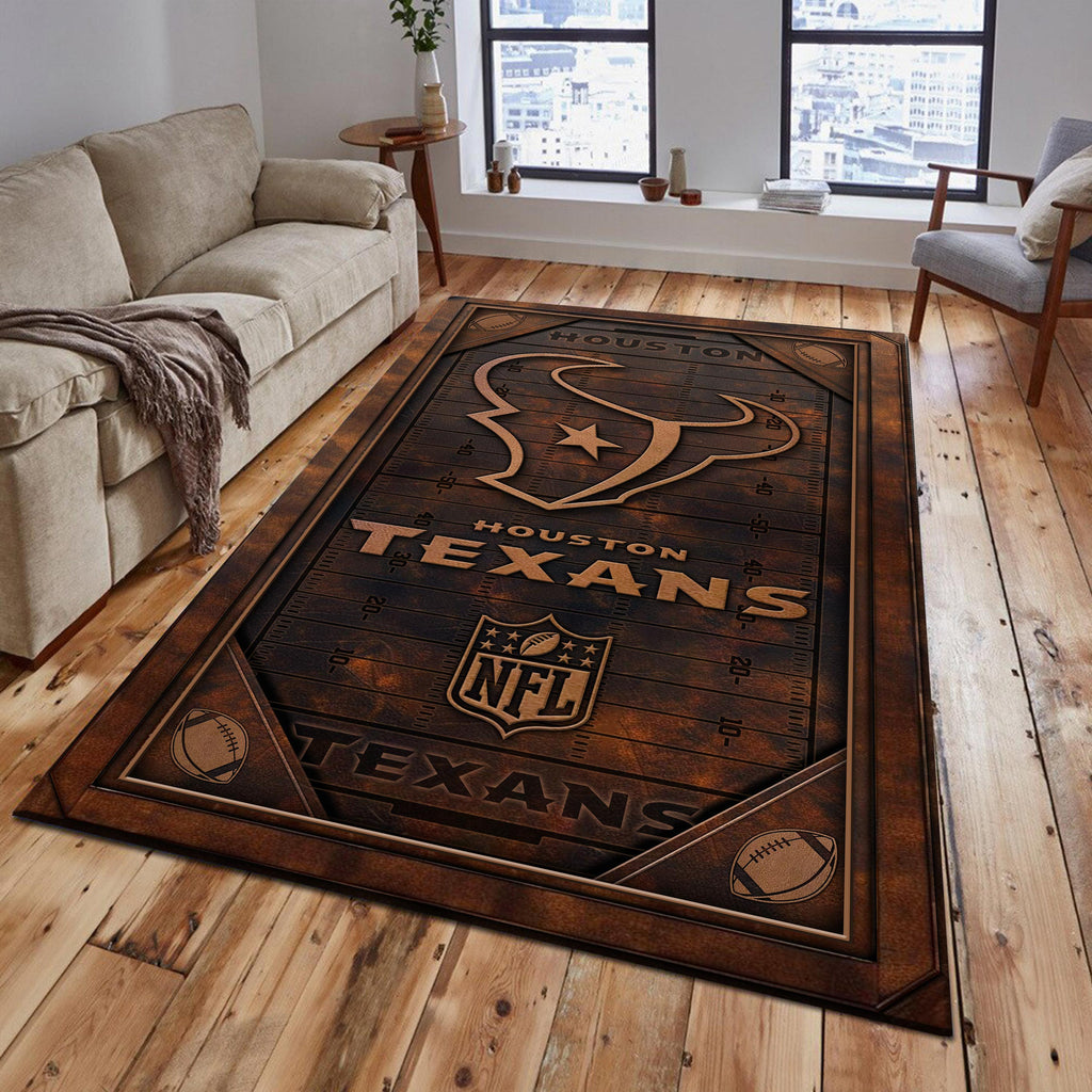 Rug Living Room Floor Decor Fan Gifts Houston Texans DMHF2871