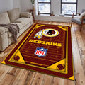 Rug Living Room Floor Decor Fan Gifts Washington Redskin DMHF5287