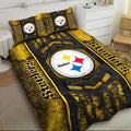 Quilts Bedroom Decor Fan Gifts Pittsburgh Steelers DMHG0918 Multicolor