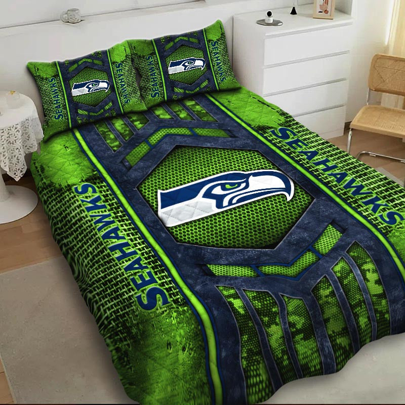Quilts Bedroom Decor Fan Gifts Seattle Seahawks DMHG0920 Multicolor