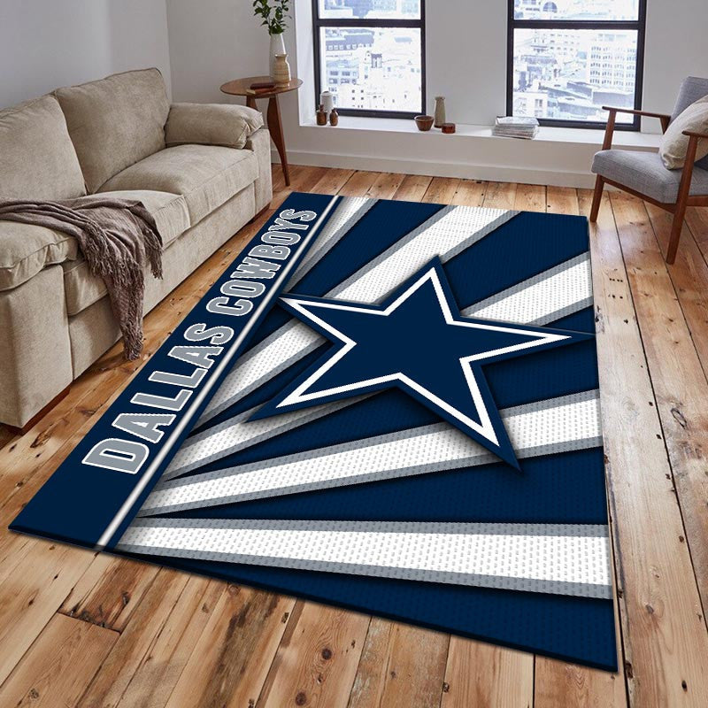 Rug Living Room Floor Decor Fan Gifts Dallas Cowboys DMHF3630