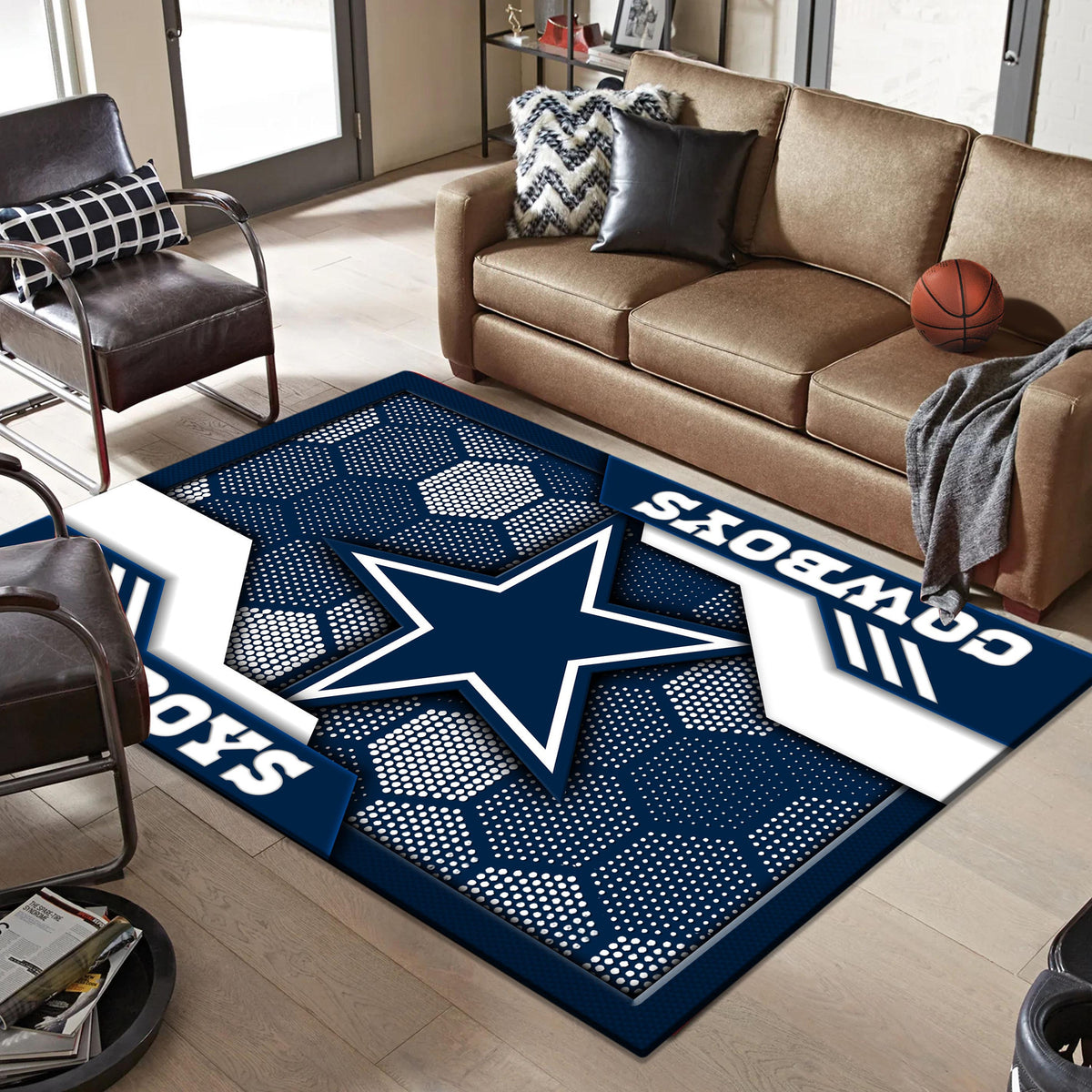 Rug Living Room Floor Decor Fan Gifts Dallas Cowboys DMHF3088
