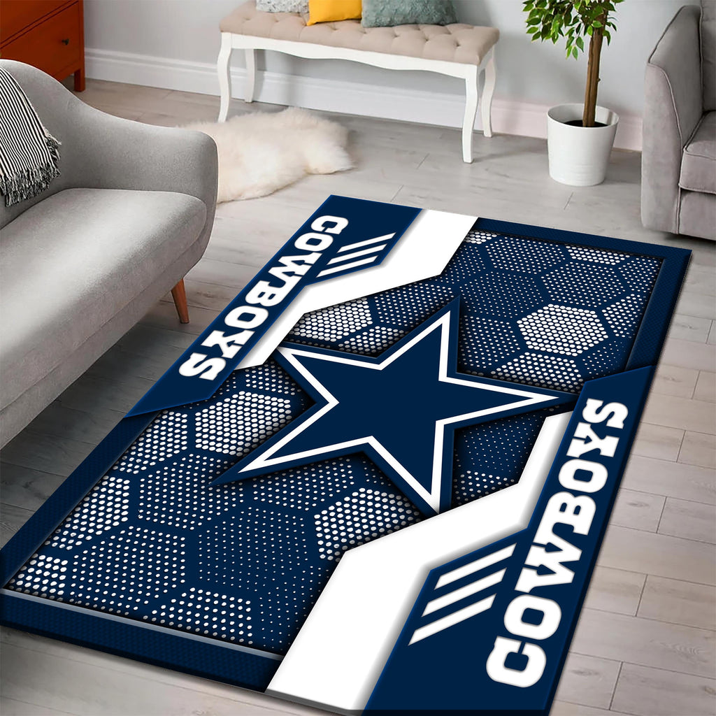 Rug Living Room Floor Decor Fan Gifts Dallas Cowboys DMHF3088