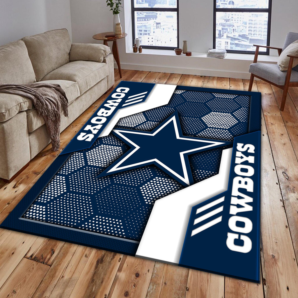 Rug Living Room Floor Decor Fan Gifts Dallas Cowboys DMHF3088