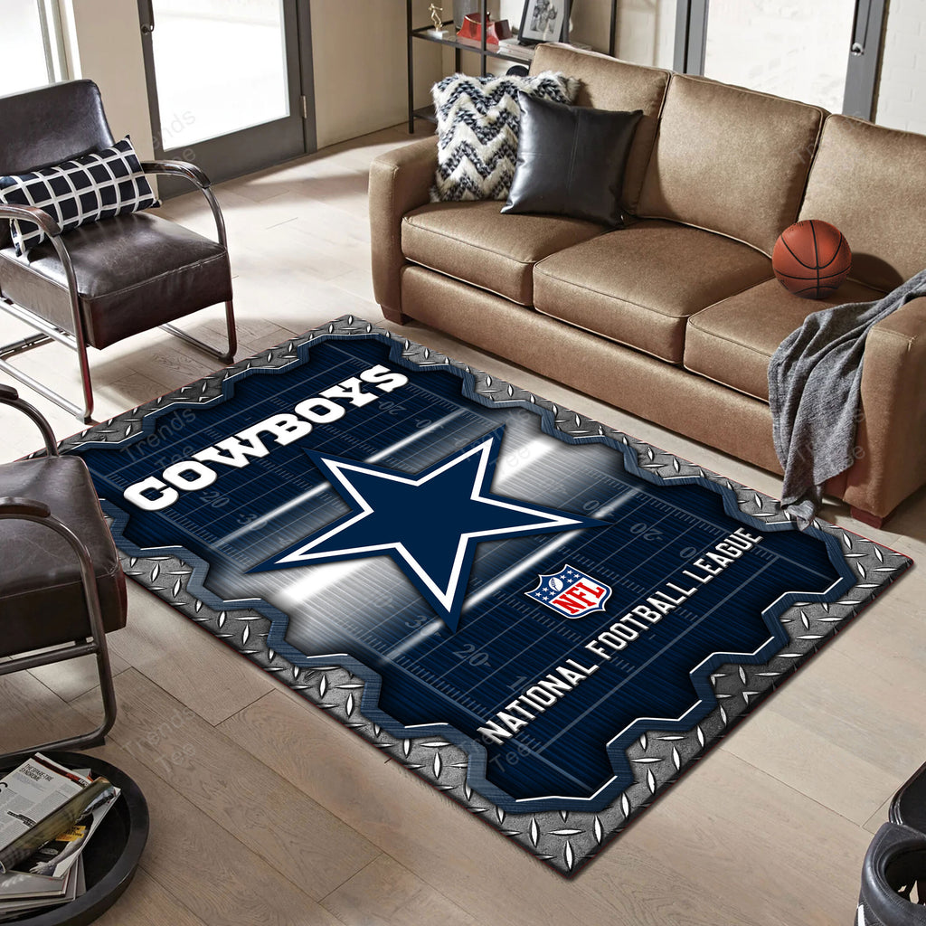 Rug Living Room Floor Decor Fan Gifts Dallas Cowboys DMHF2055