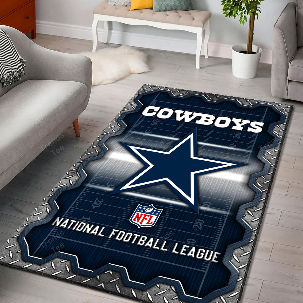 Rug Living Room Floor Decor Fan Gifts Dallas Cowboys DMHF2055