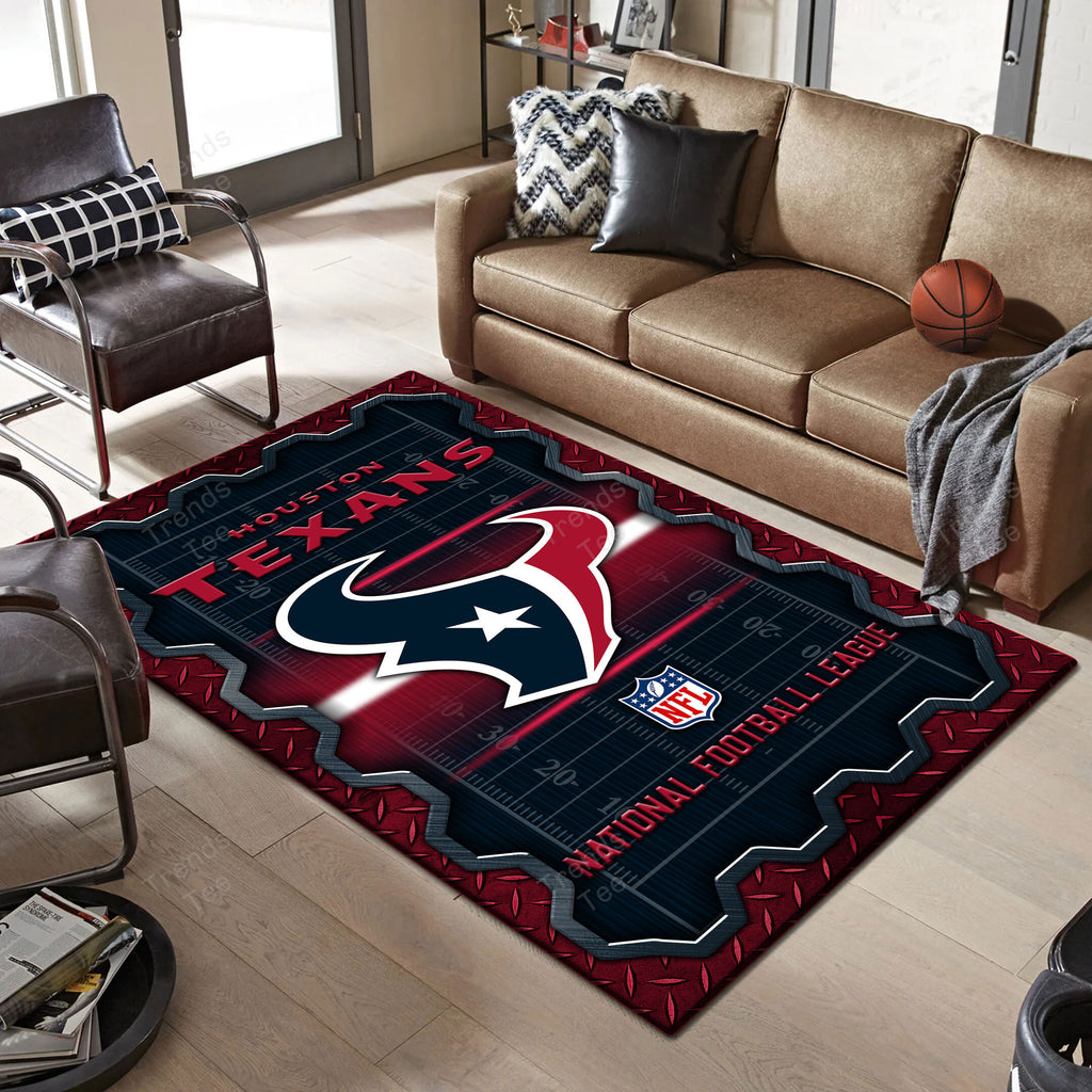 Rug Living Room Floor Decor Fan Gifts Houston Texans DMHF2059
