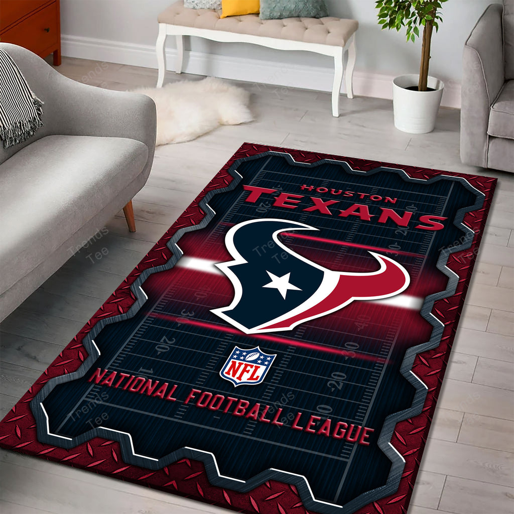 Rug Living Room Floor Decor Fan Gifts Houston Texans DMHF2059