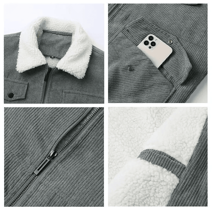 San Francisco 49ers VITCJ100 Men’s Thickened Corduroy Jacket