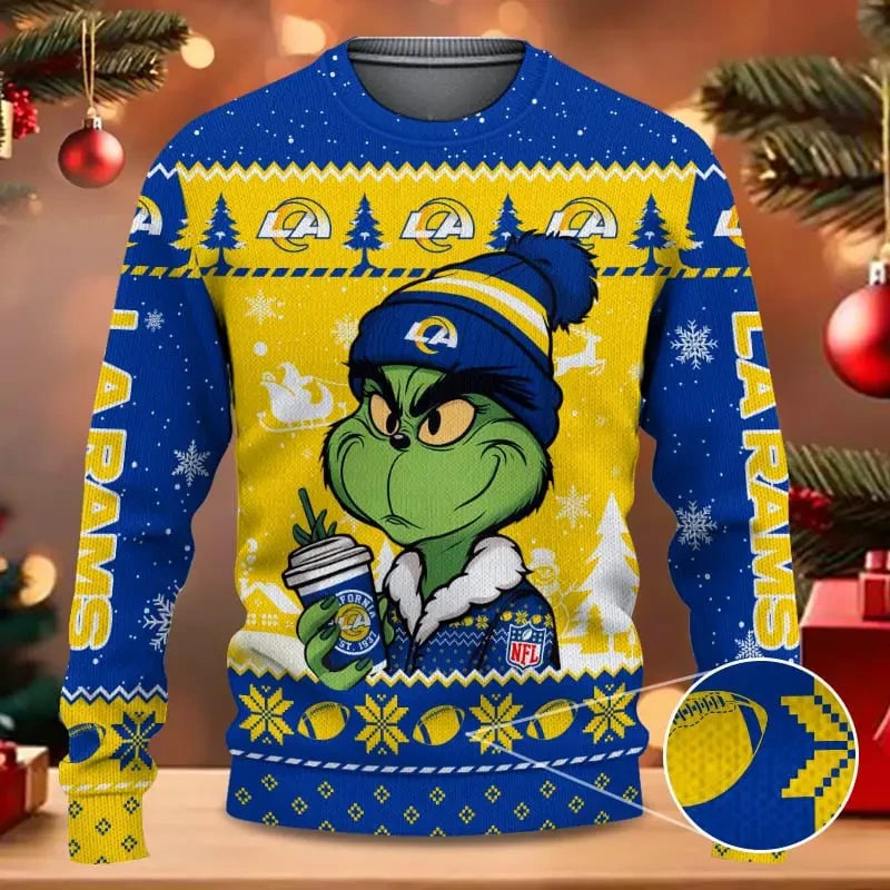 SPTBGSWT363-Los Angeles Rams Christmas Woolen Sweater